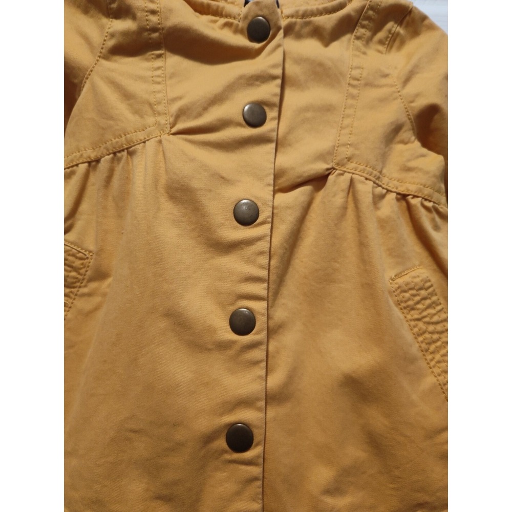 Rachel Zoe Baby Girls Mustard Yellow Hooded Trench Coat Infant‎ Size 18 months - Picture 2 of 9